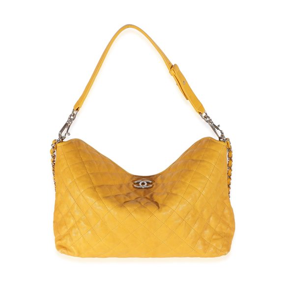 Chanel Yellow Caviar French Riviera Hobo - Picture 3 of 8